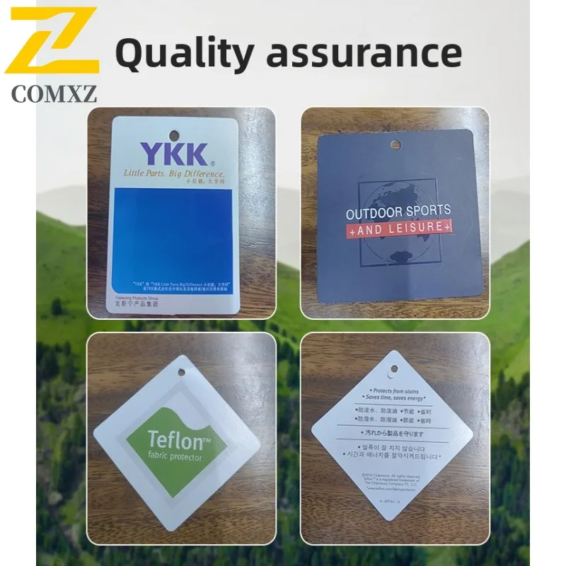 COMXZ Classic Coat Big Size Waterproof Windproof Loose Hiking Travel Biker Jacket Camping Breathable High Quality Mens Outerwear