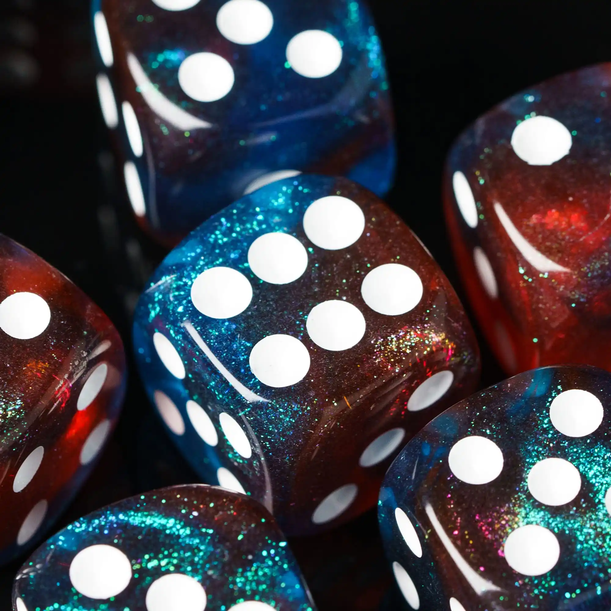 Dice Set 10Pcs D6 Six Sides Dice 16mm Funny Games Dice for RPG Club Gambling Desktop Party Bar Board Game Table Accessories