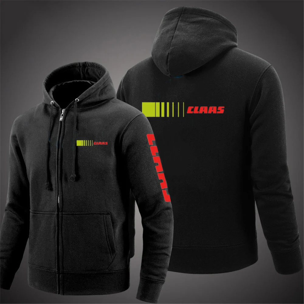 Men's Solid Color Zipper Hoodies Comfortable Autumn Sweatshirts