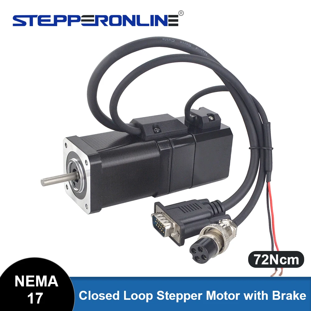 STEPPERONLINE Nema 17 폐쇄 루프 스테퍼 모터 72Ncm, 전자기..