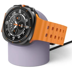 Premium Silicone Charging Bracket for Smartwatch Charger Storage (Purple)