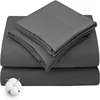 High End Bedding Set 100% Egyptian Cotton 400TC Bed Sheet Set 4/6 Pieces Fitted Sheet Flat Bedsheet With Pillowcase Double Queen 1
