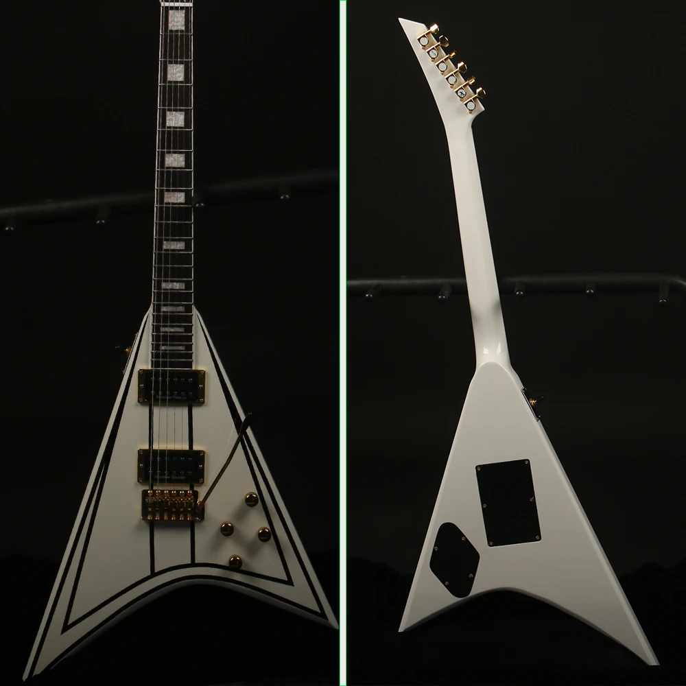 HighQuality6StringsJacksonRAbnormityVshapedDovetailElectric