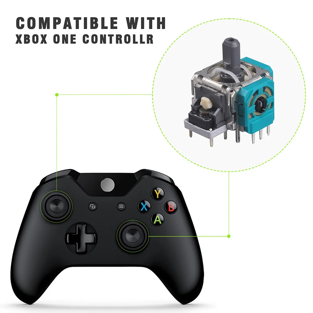 Xbox One 시리즈 X/S용 Xbox One 컨트롤러용 10개 교체용 3D 아날로그 조이스틱 아날로그 스틱 조이스틱 교체품