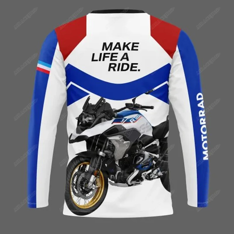 Motorrad For BMW R1250 GS Motorcycle Motorsport Racing Jerseys ADVENTURE Riding Sport Travel Long T-Shirt Summer Anti-UV t shirts,racing sportswear