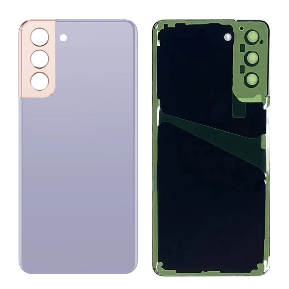 삼성 갤럭시 S21 5G SM-G991B G991B/DS G991U용 뒷면 커버 후면 도어 교체 배터리 케이스, 후면 하우징 커버 +카메라 렌즈