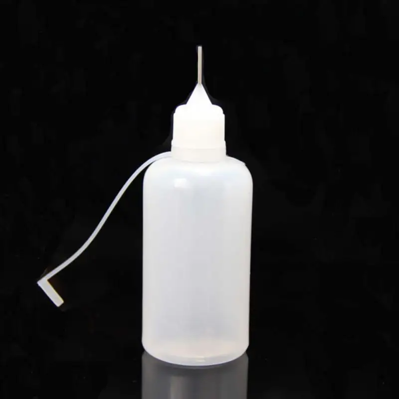 10ml 30ml Plastic Squeezable Tip Applicator Bottle refillable Dropper Bottles with Needle Tip Caps for Glue DIY images - 6