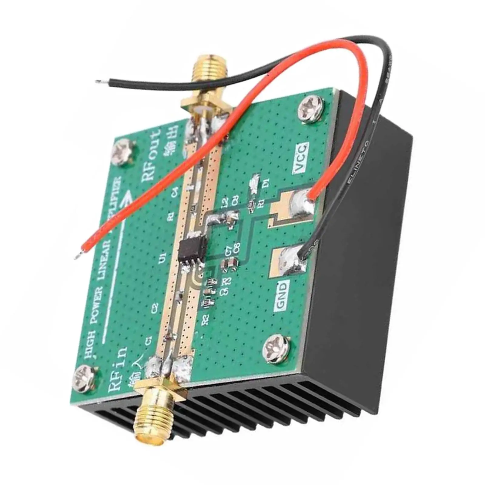 Amplificador de Potência do rf com Dissipador de Calor Módulo da Amplificação de Rf2126 2.4ghz 1w 4002700mhz Detector Logarítmico do rf para o Rádio do Presunto de fm - Image 6