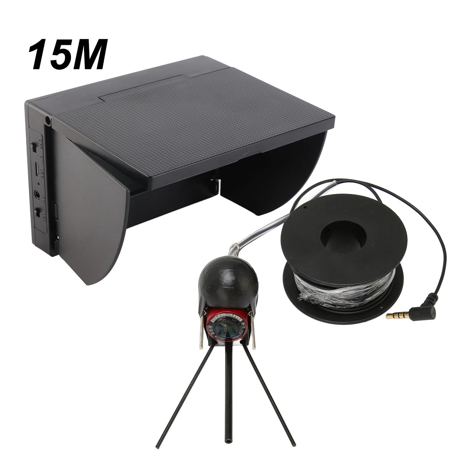 Underwater Fishing Camera 4.3in TN HD Underwater Fishing Camera IP68 Water Resistant Fish Finder with 12 Lights for
