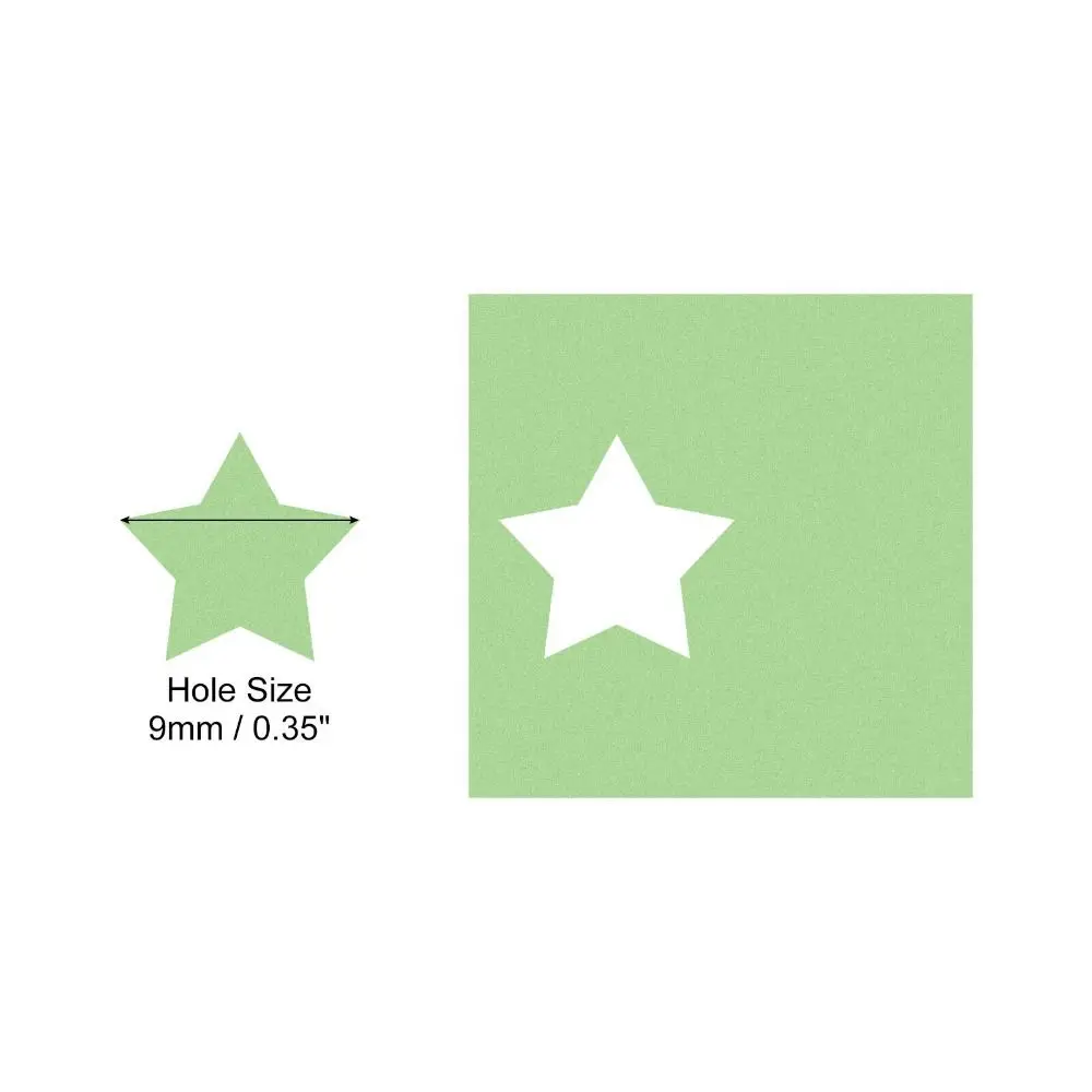 Paper Craft Punch 9-25mm Pentagram Hole Punch Children's Educational Scrapbooking Machine DIY Paper Cutting