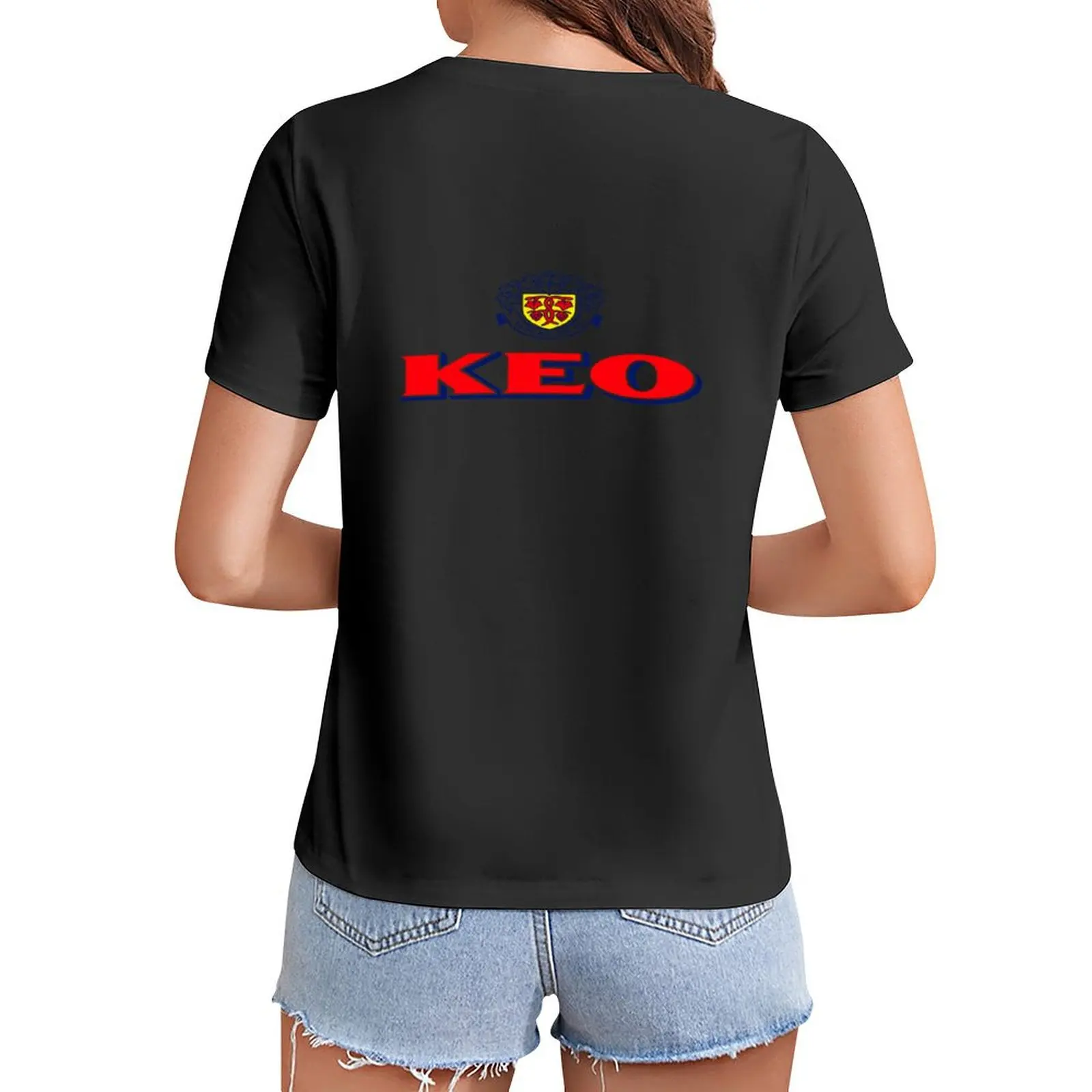 

Keo Beer T-Shirt graphics summer clothes plain t shirts for Women
