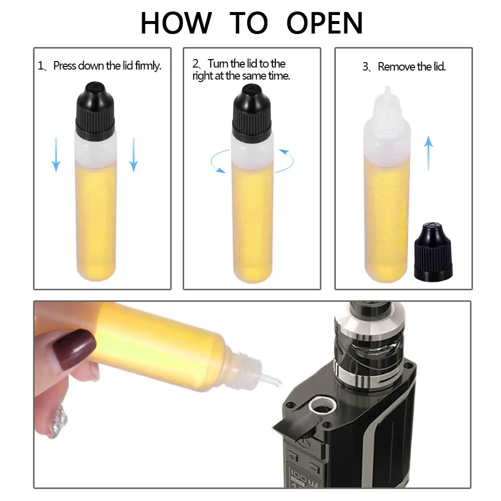 LDPE Plastic Squeeze Dropper Bottle Removable Cap Liquid Filling Container 3ml 5ml 10ml 15ml 20ml 30ml 50ml 100ml 120ml 5Pcs