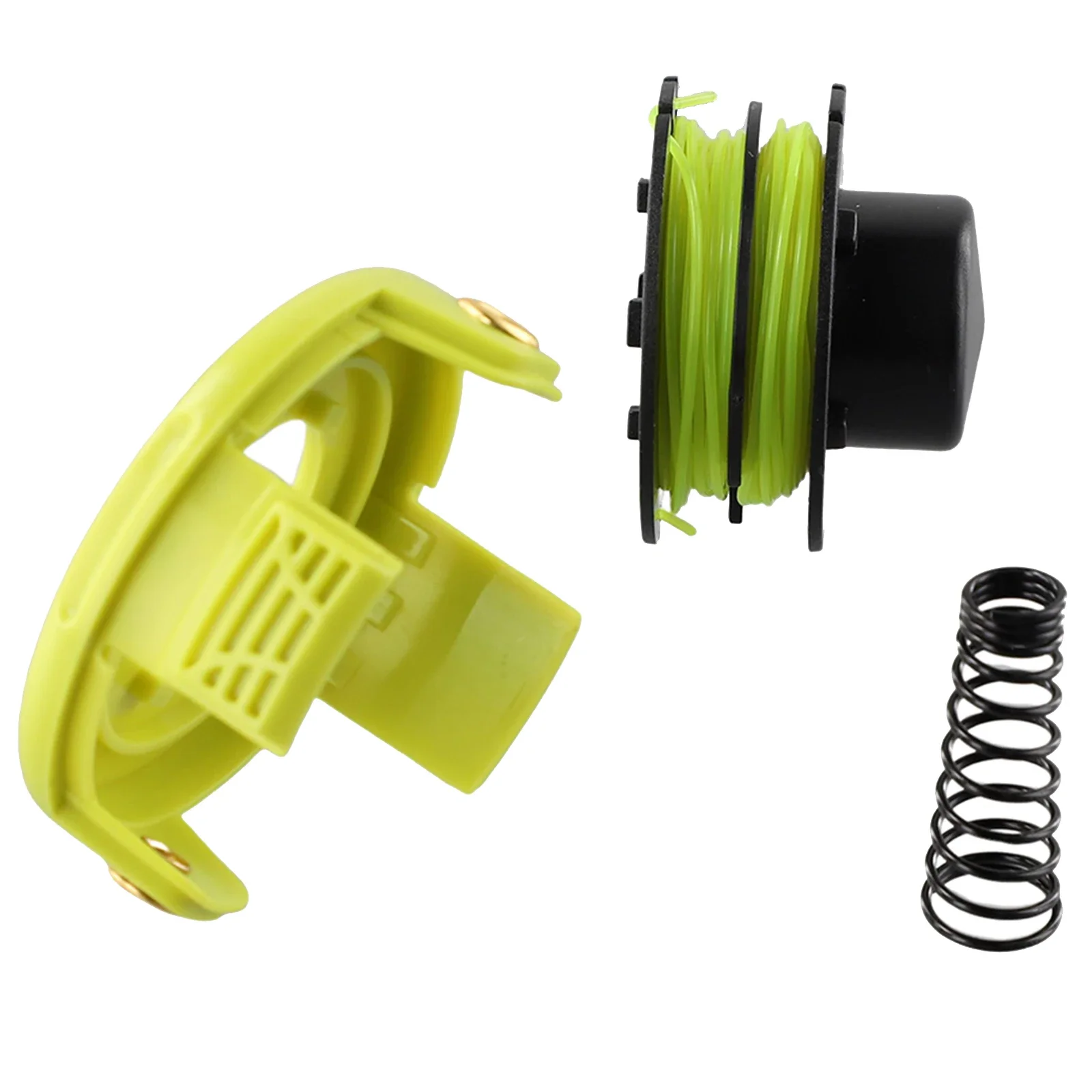 

Trimmer Spool Line And Cover Spring Set For-Ryobi RAC118 1.2 Mm RLT3525S Spool & Cap Spring Grass Trimmer Garden Tools