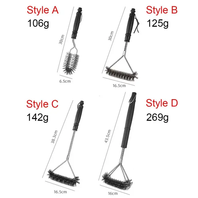 Göndör Tisztító Kefe Grillezés Erőteljes Tapadás Nélküli Konyhai Kiegészítők Bbq Tiszta Szerszám - Image 6