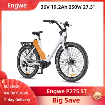 Engwe P275 ST bici elettrica 36V 19.2Ah 691Wh pneumatici da 27.5 pollici Step Thru Urban City E-Bike freni a disco idraulici bicicletta a 9 velocità