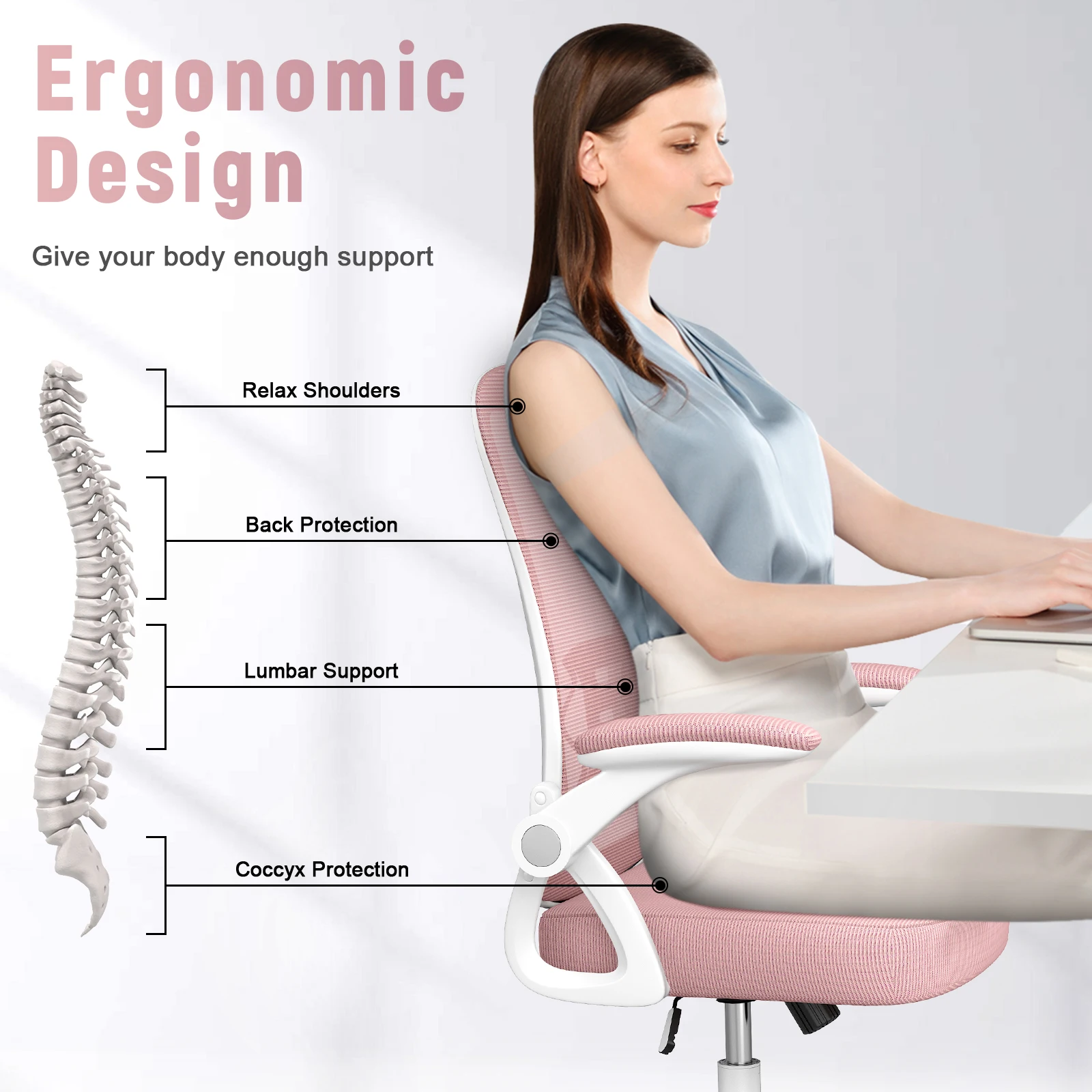Desk Chair- Ergonomic Executive Adustable 3