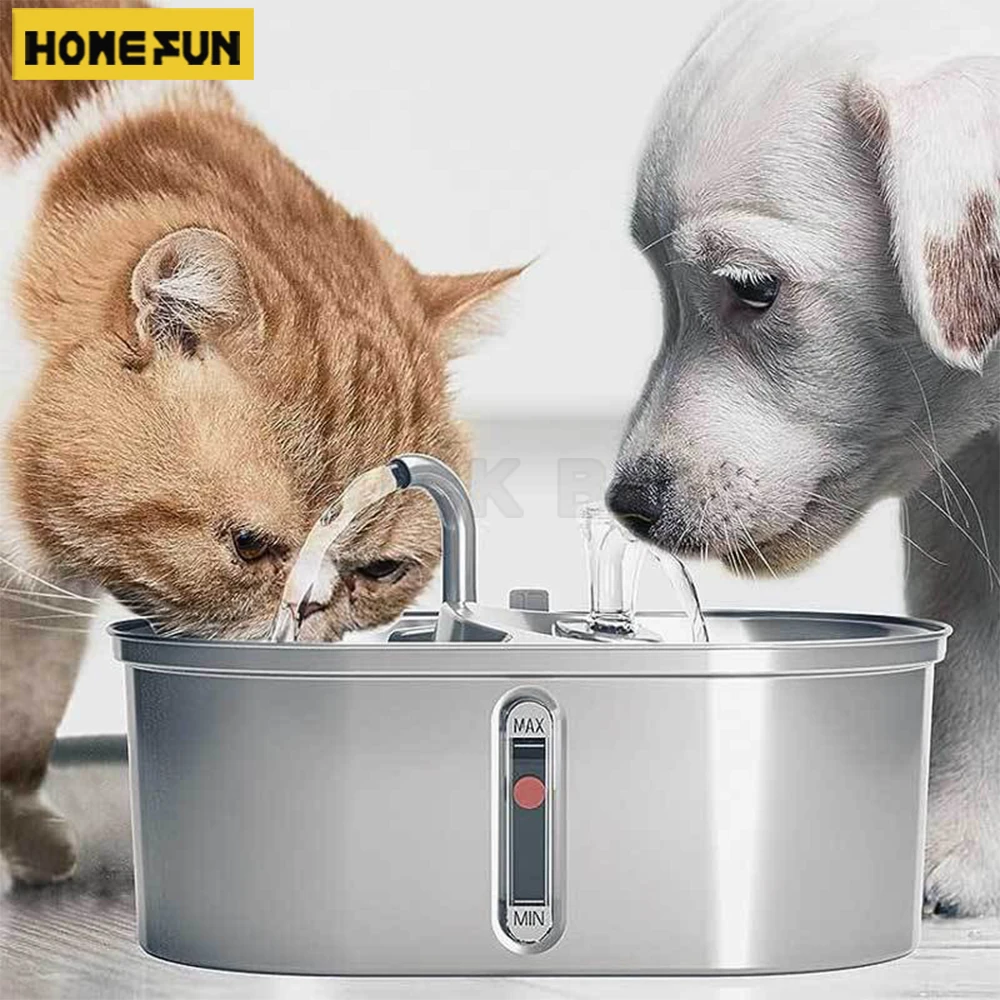 

Water Fountain For Cat Pet Automatic Drinking Fountain Stainless Steel Cat Water Fountain Water Dispenser For Dog Free Shipping
