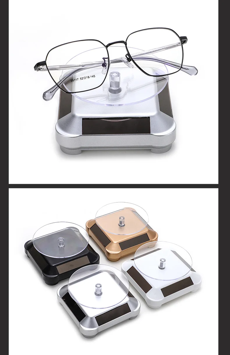 Solar Showcase 360 Automatic Rotating Turntable Jewelry Organizer