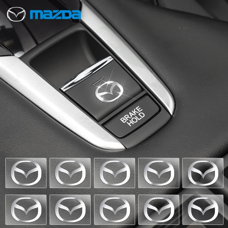 Металлическая Эмблема автомобиля, декоративные наклейки для салона автомобиля, значки, автомобильный Стайлинг для Mazda 3 mx5 6 cx5 rx8 cx3 2 3 2020 mx5 nd, аксессуары