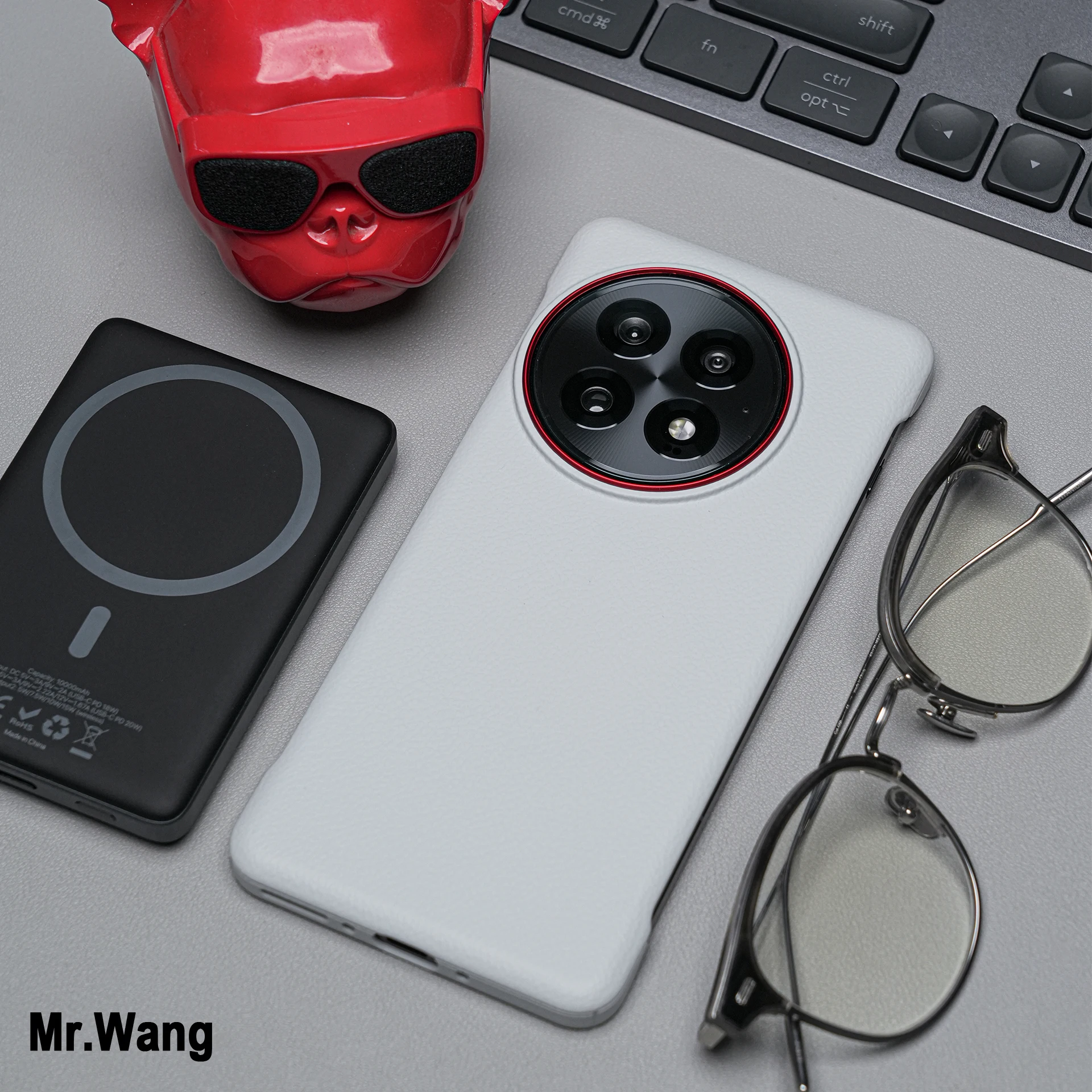 MagSafe Luxury Leather Borderless Magnetic Back Cover with Wireless Charging Capability