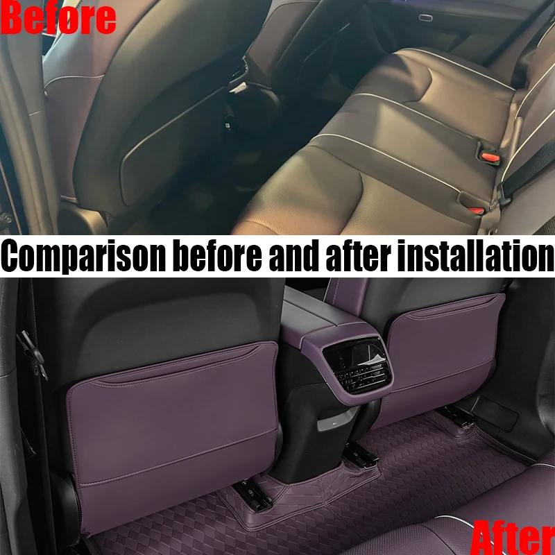 시트 등받이 안티 킥 패드 뒷좌석 보호 패드 자동차 인테리어 장식 수정 부품 마쓰다 EZ-60 CX-6e 2025 2026