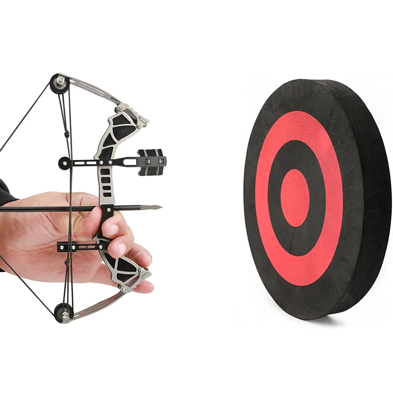 Set Arco Compound Giocattolo 12lbs: 10 Frecce, Bersaglio E Chiave - Regalo Per Bambini