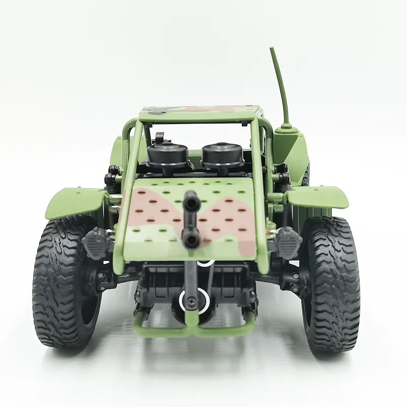 Voiture télécommandée de militaire en métal 1/16