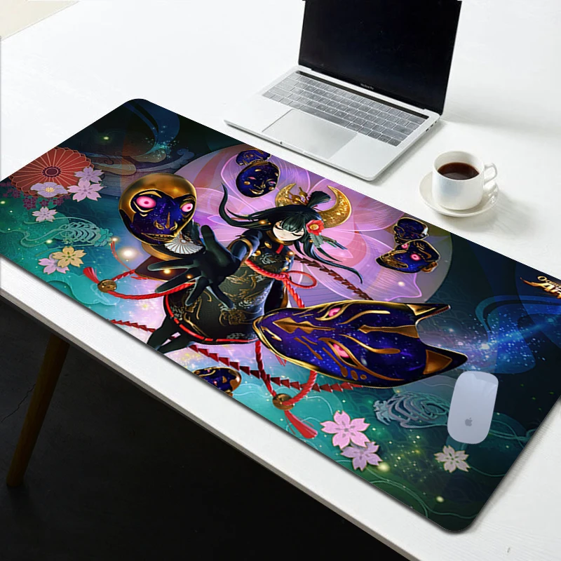 

Xxl коврик для мыши Onmyoji, аксессуары для игровых ноутбуков и ПК, нескользящий коврик, коврик для настольного компьютера, коврик для мыши, коврики для клавиатуры, шкафа, коврики