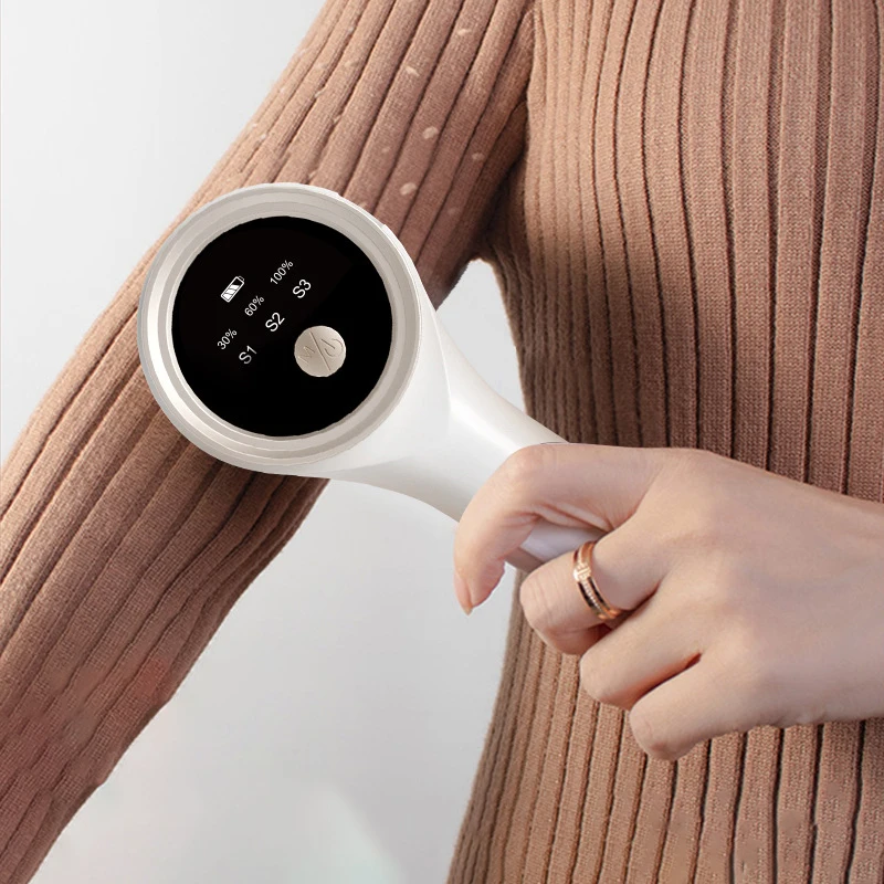 **Rechargeable Electric Lint Remover Portable Fabric Shaver LED Display For Clothing Fuzz Pellet Fluff Remover Tool** 2