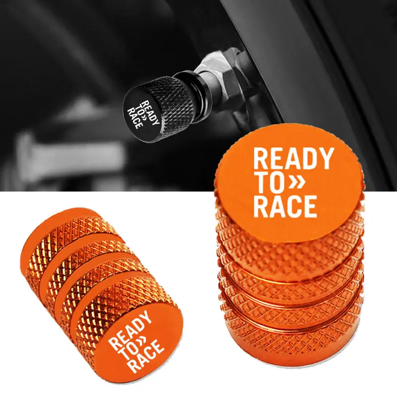 Tire Valve Caps Wheel Tyre Cover CNC Aluminum Alloy For KTM Ready to Race Adv Duke Rc 1290 Adventure