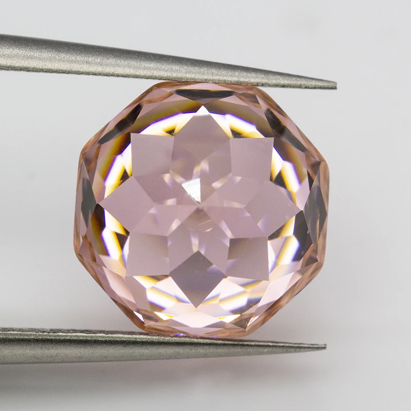 新しい 5A モルガナイト オレンジ ミレニアム オクタゴン ローズ