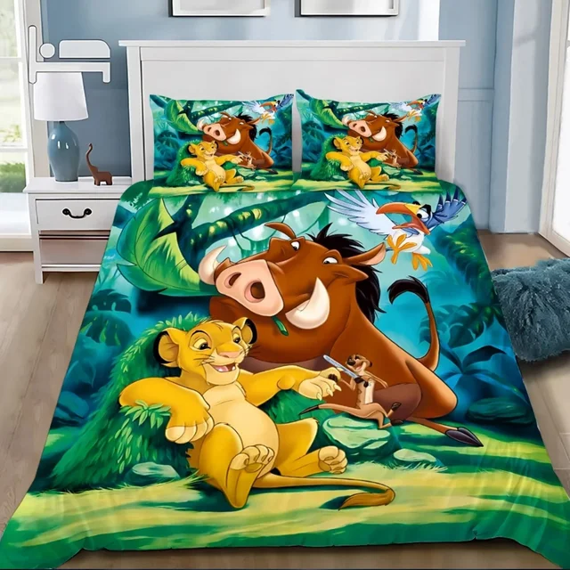 ライオンキング ムファサ&シンバ 掛け布 ピローカバー ライオンキング