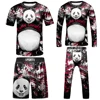 Compression Jersey MMA BJJ Fashion Boys Sets Baby Girl Clothing Set Kids Shorts Sports Bear Sweatshirt Pants 4Pcs Suits Outfits 6