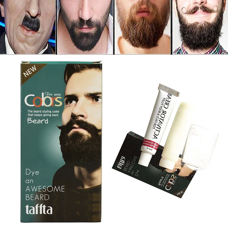 FastBlackDarkBrownBeardDyeTintCream100NaturalPigmentShampoo