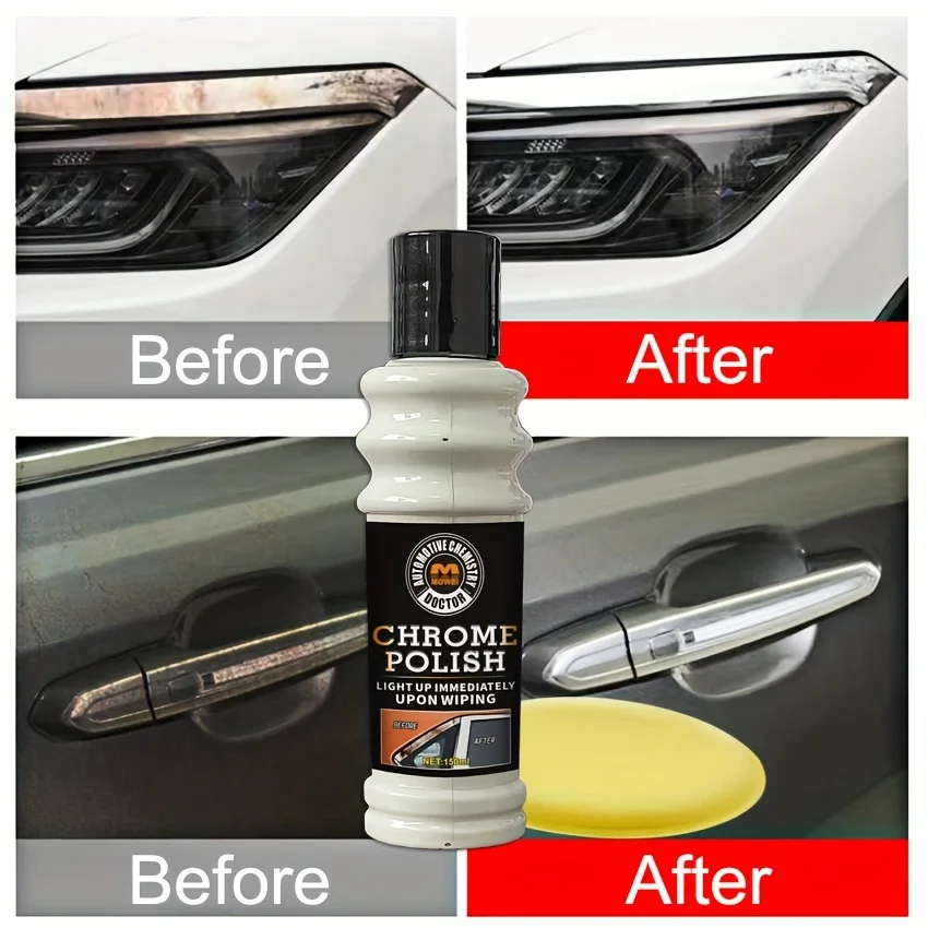 Car Door Handle and Window Chrome Repair Kit-Waterproof, Rust Removal, Alumina Repair