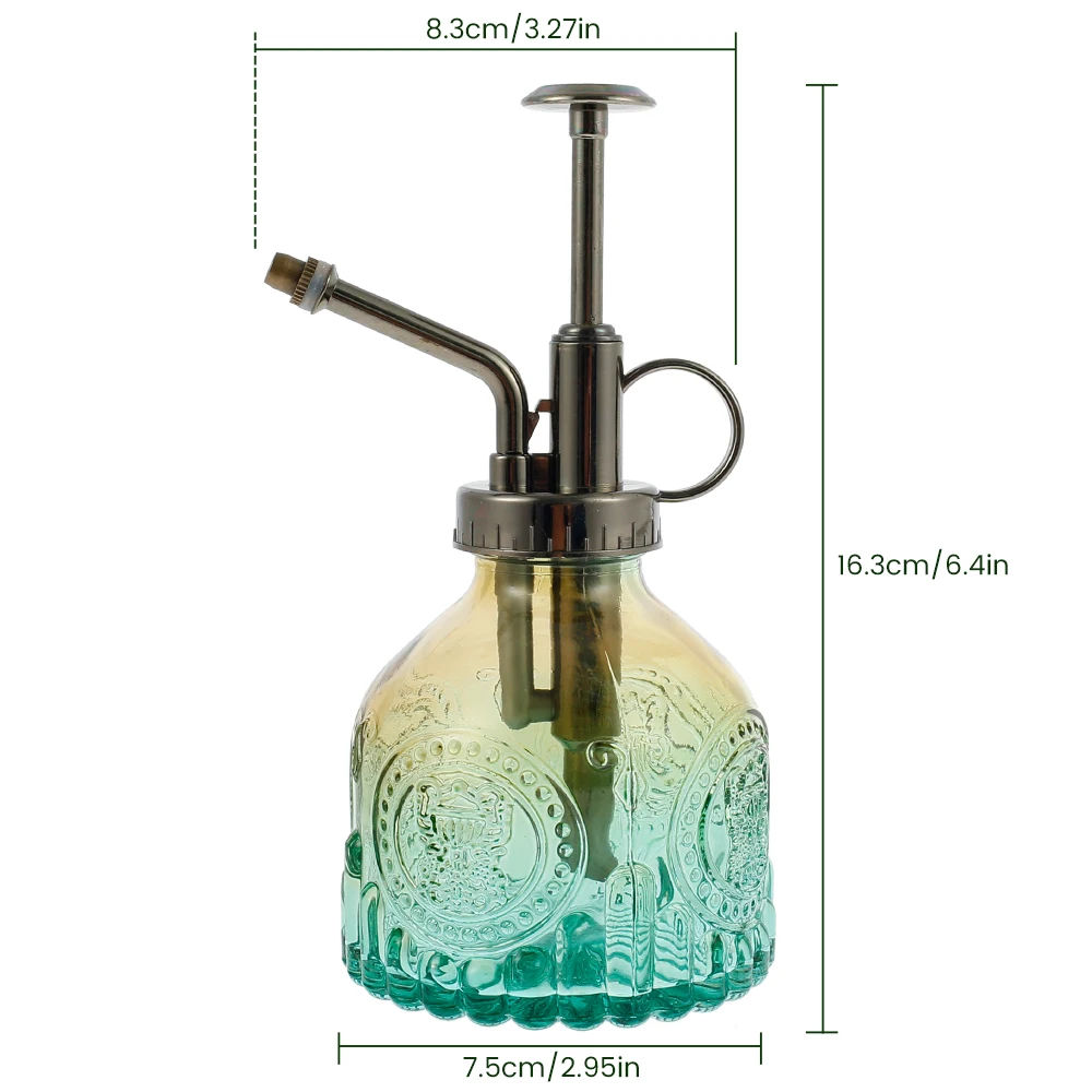 Plants Watering Can Retro Glass Plant Mister Vintage Spray Bottle Flower Sprayer Spritzer 200ML Gardening Home Sprinklers 1Pcs watering can garden tools water sprayer watering pot flower watering pot