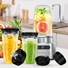 Blender Replacement Parts For Ninja, 32Oz & 24Oz Ninja Blender Cups Replacement With To-Go Lids & 7-Fins Extractor Blade 5
