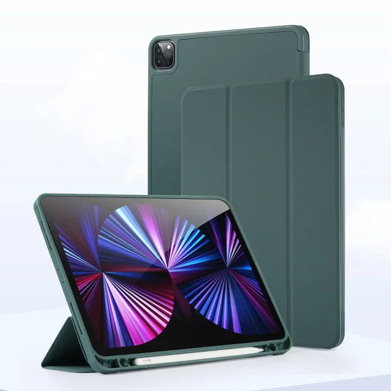 Elegant Leather iPad Case with Pencil Slot and Stand Feature