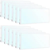 WEIZE (12 Pack 2x4 FT LED Flat Panel Troffer Light, 40/50/60W, CCT Selectable 4000K/5000K/6500K Drop Ceiling Office Lights 1