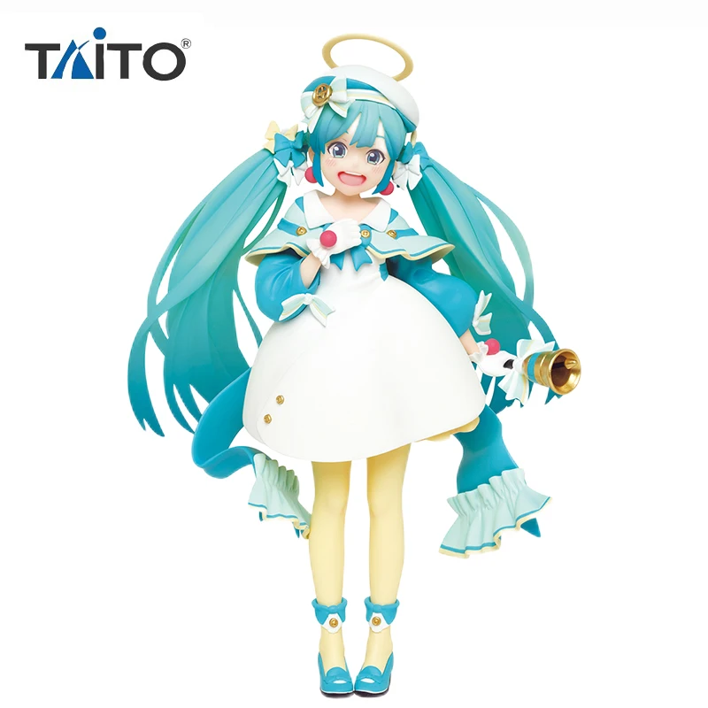 

In Stock TAITO Vocaloid Hatsune Miku Season Winter 18CM Original Anime Figur Action Figures Collection Model Toys
