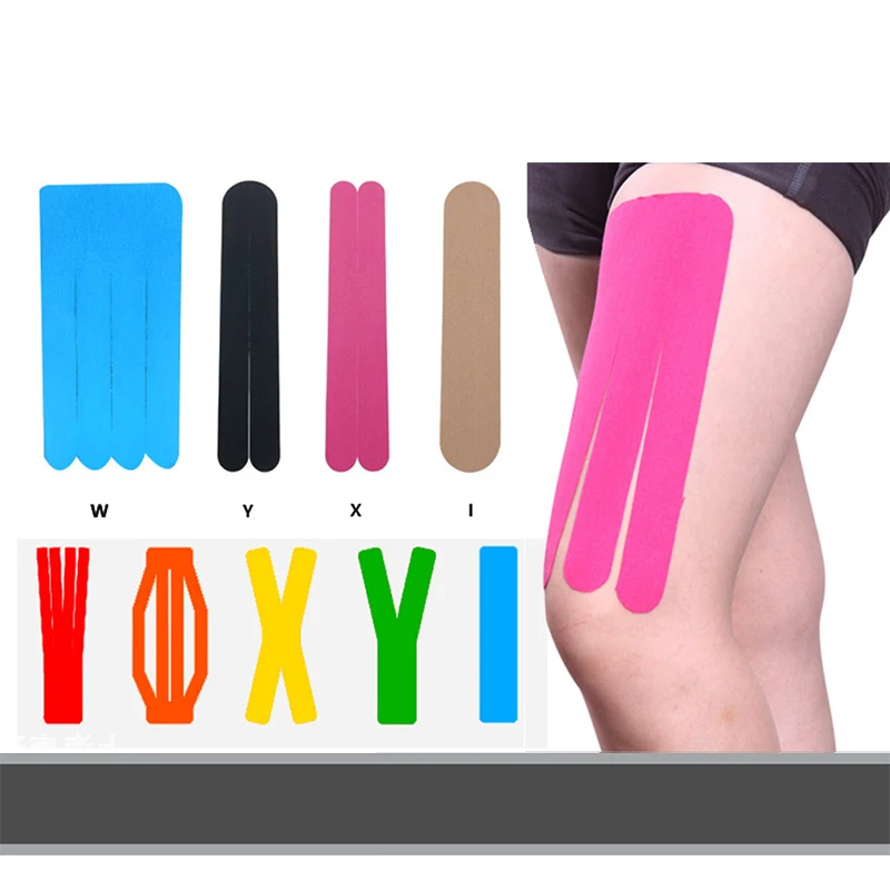 Kinesiology Tape 2 Sizes Muscle Bandage Sports Cotton Elastic Shock Resistant Knee Muscle Pain Relief Tape sports tape kinesiology tape