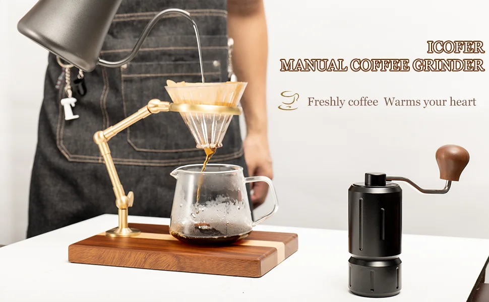 Manual Coffee Grinder, Premium Hand Espresso Grinder with Conical Hexagonal Burr, Portable mini Coffee Grinder, Adjustable 2 Sf44b75f016244841aca58a702f1416424 Manual Coffee Grinder, Premium Hand Espresso Grinder with Conical Hexagonal Burr, Portable mini Coffee Grinder, Adjustable