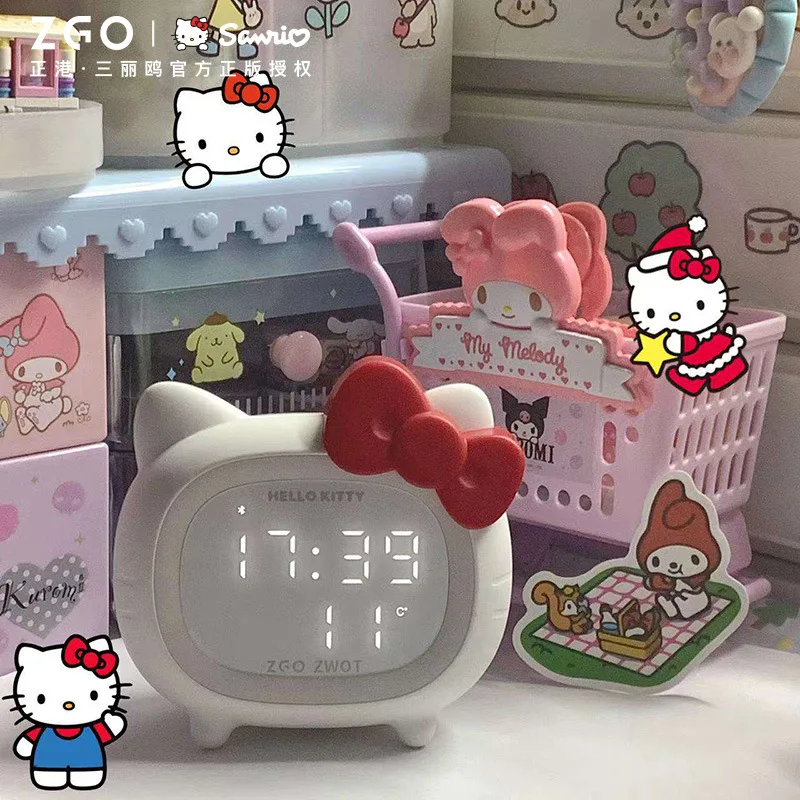 

Sanrio Hellokitty умные часы Bluetooth динамик светодиодный атмосферсветильник Многофункциональный Ночник подарок на день рождения для девочек