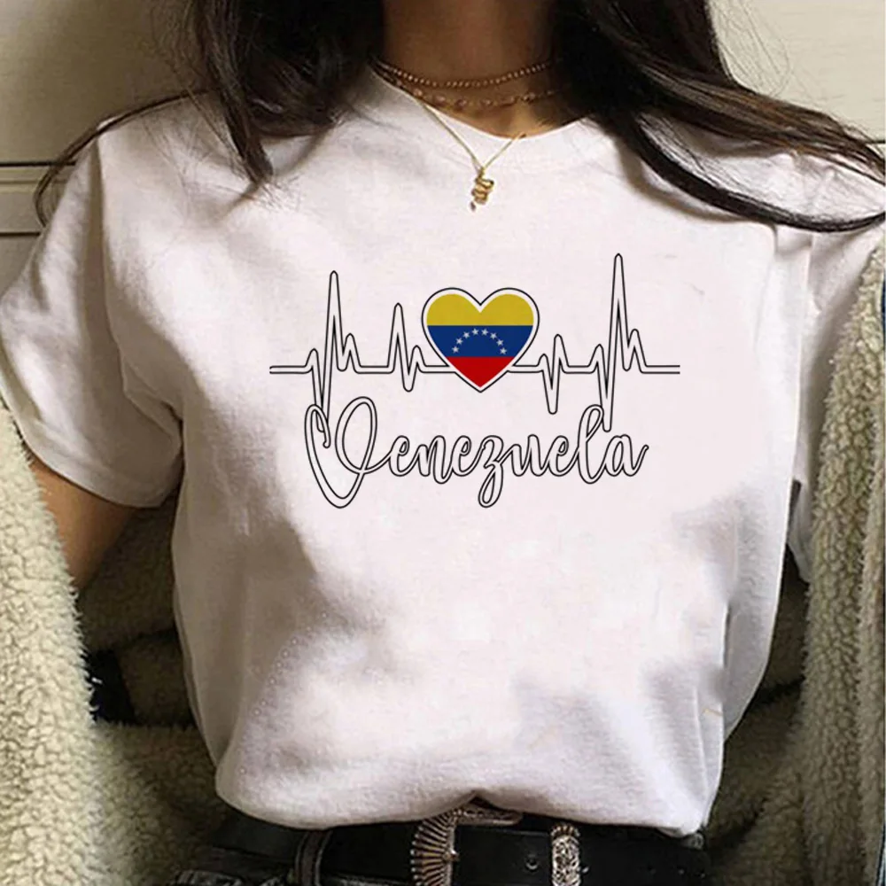 

Топ Венесуэла Женская забавная уличная одежда аниме футболка для девушек манга уличная одежда y2k одежда