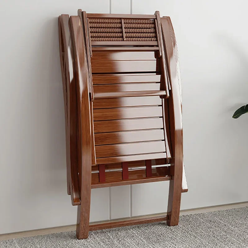 Sofa Chair Relaxing Recliner Leisure Home Bamboo Rocking Chair Adult Balcony Relax Armrest Folding Bed Living Room Sedie Home Furniture