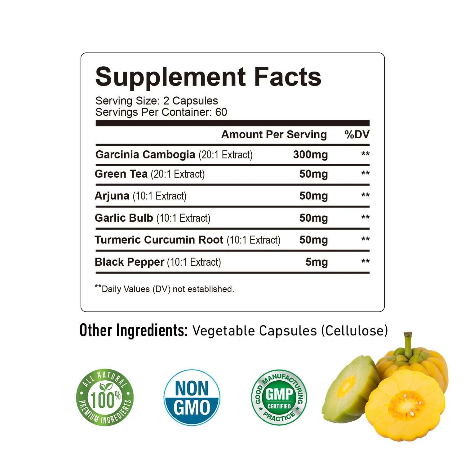 Garcinia Cambogia Fat Burner Detox Appetite Suppressant Skin Beauty Energy Metabolism Supplement garcinia cambogia extract