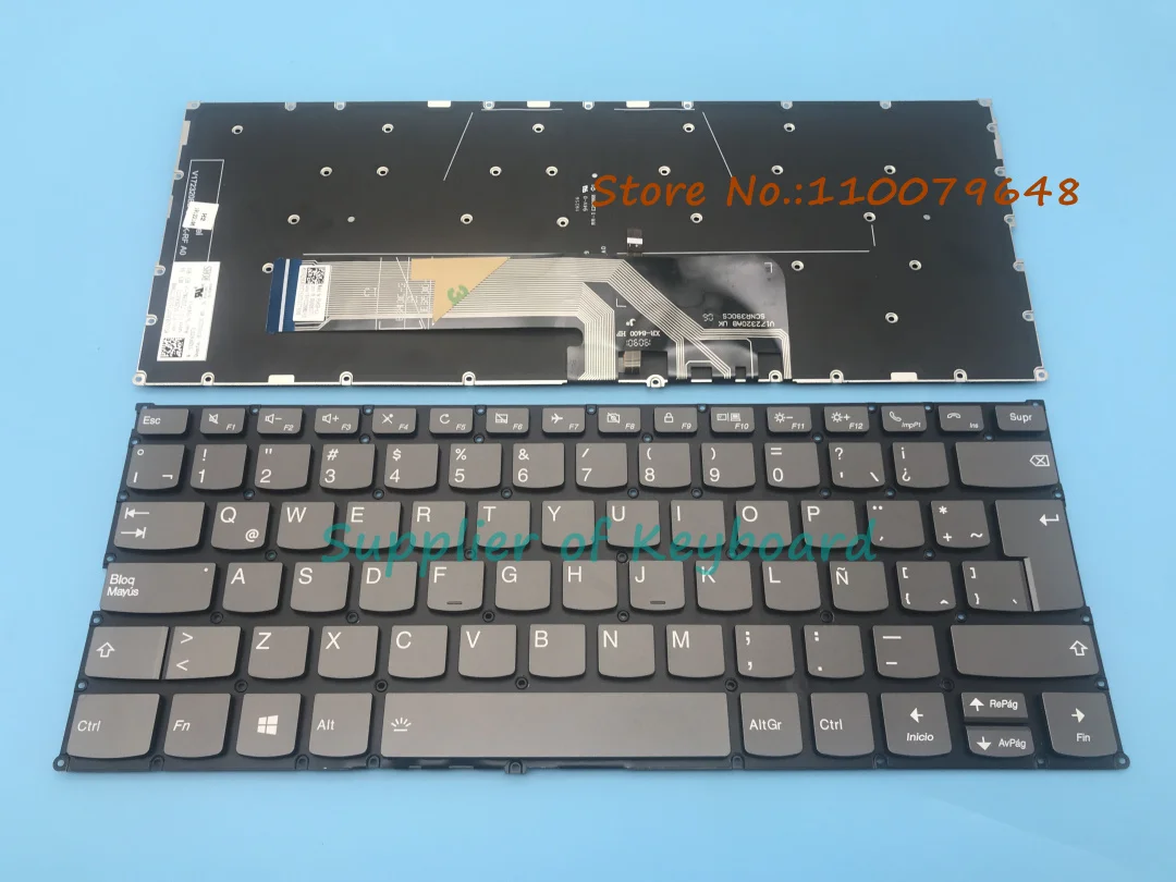 Laptop Retroiluminado para Lenovo Thinkbook Latim Espanhol Inglês Francês Tailandês Teclado 13s-iwl 13s-iml 14s-iml 14 Iml 14 Iml Novo