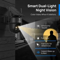 ANRAN 5MP caméra de Surveillance solaire Wifi caméra de sécurité extérieure sans fil Flash projecteur IP66 étanche lisse Audio bidirectionnel 5