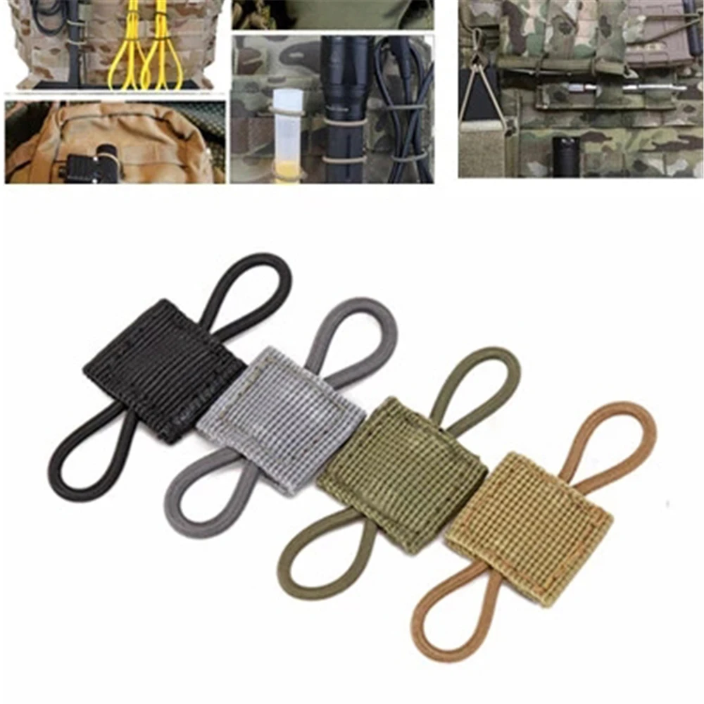 

Elastic Molle For PTT Antenna Stick Pipe Binding Retaine Elastic Rope Ribbon Buckle Molle Ribbon Multi Purpose Rope