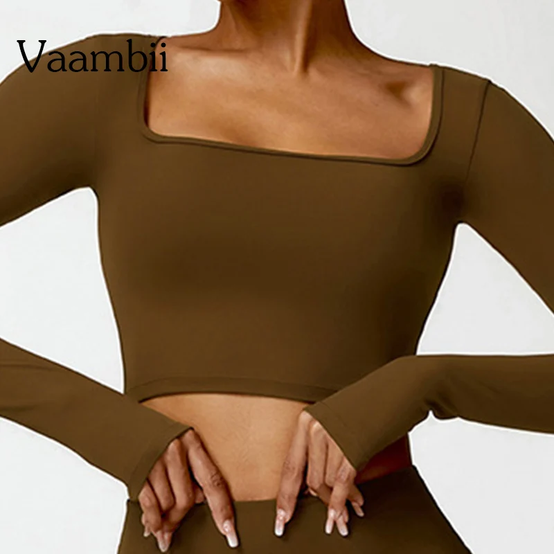 

Быстросохнущая футболка с длинным рукавом для тренажерного зала, одежда для йоги для женщин, дышащий спортивный топ для фитнеса, Женские топы для занятий йогой